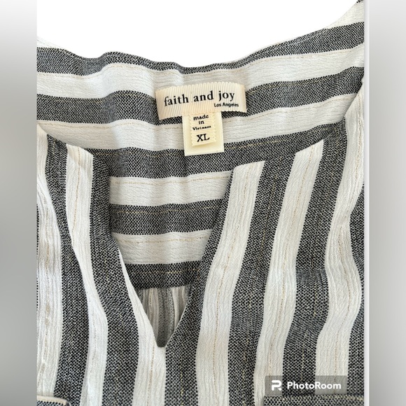 Faith and Joy Striped Blouse - Picture 3 of 7